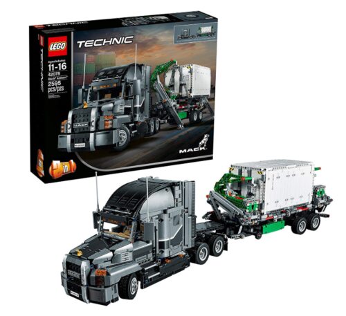 this is an image of a Technic Mack Anthem building kit for kids and adults. 