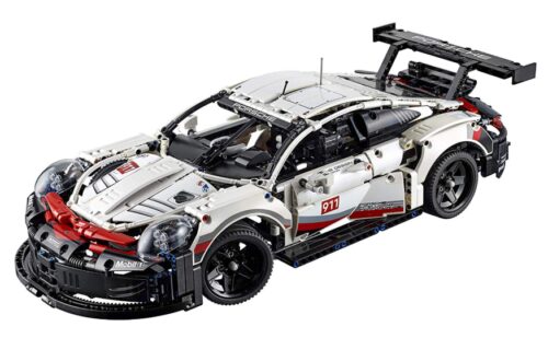 this is an image of a Technic Porsche 2024 building kit for kids and adults. 