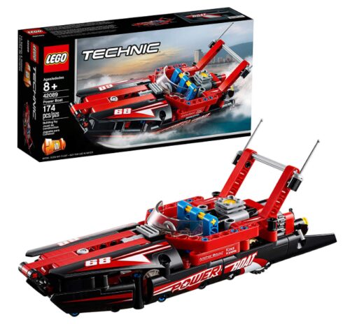 this is an image of a Technic power boat 2023 for kids and adults. 