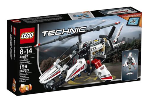 this is an image of a Technic ultralight helicopter building kit for kids and adults. 