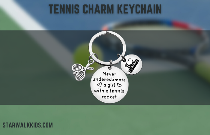Tennis Charm Keychain
