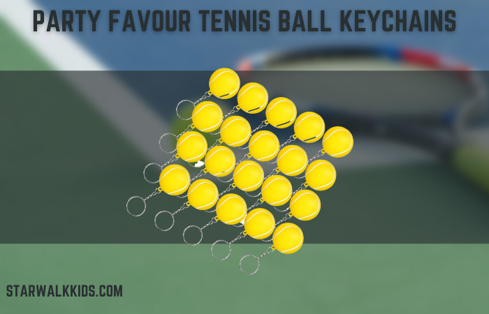 Party Favour Tennis Ball Keychains