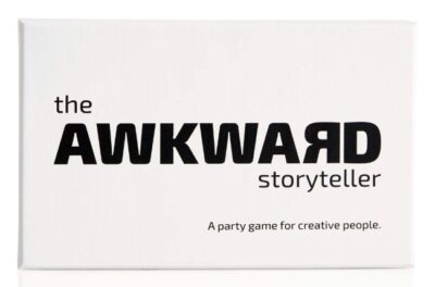 this is an image of an awkward storyteller card game for ages 16 and up.