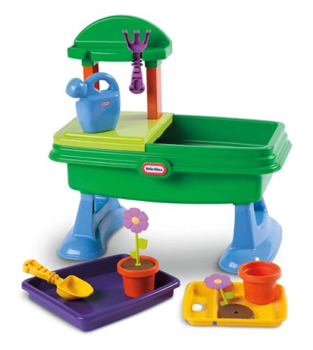 this is an image of a garden table playset for kids.