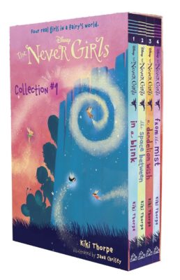 This is an image of a book set of Disney The Never Girls for little kids. 