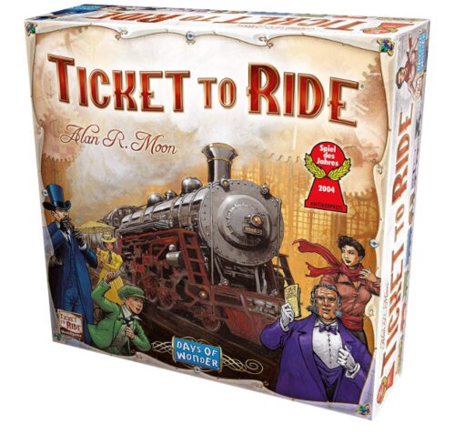 this is an image of a Ticket to Ride board game for kids. 