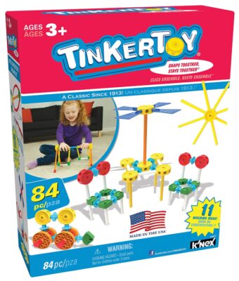 this is an image of a 84-Piece little constructor's building set for little kids ages 3 and up.