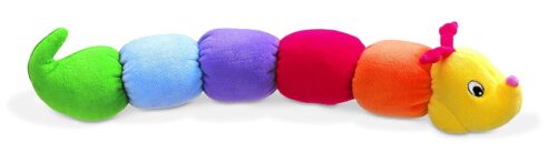 this is an image of a Tinkle Crinkle stuffed plush rattle toy for kids. 