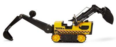 this is an image of a Tonka steel trencher play vehicle. 