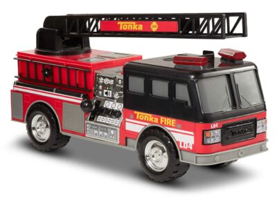 this is an image of a motorize fire truck play vehicle.