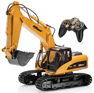 this is an image of an excavator toy for kids.