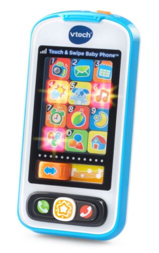 this is an image of a touch and swipe baby phone for kids.