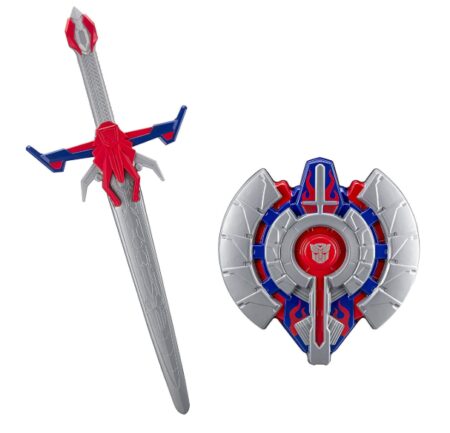 This is an image of a transformer inspired shield and sword toy. 