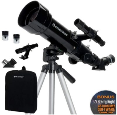 This is an image of kid's travel scope in black color