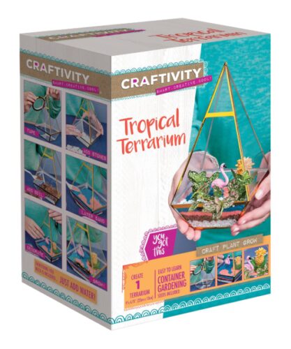 this is an image of a Tropical Terrarium Craft Kit for teens. 