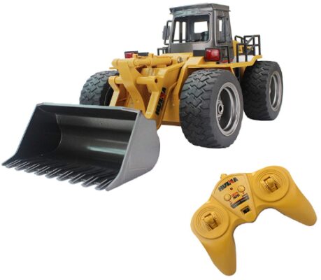 This is an image of Fistone RC Excavator Bulldozer Rock toy 