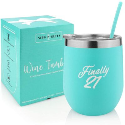 this is an image of a 12 ounce tumbler with lid and straw, perfect gift for women. 