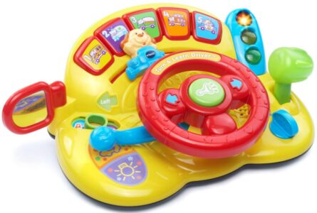 This is an image of driver toy for babies with colorful colors
