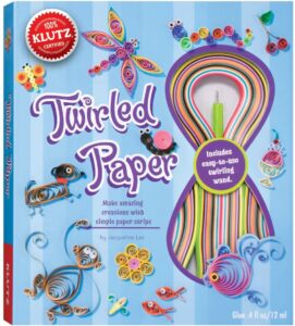 image of a Klutz Twirled Paper set with swirling wand inside