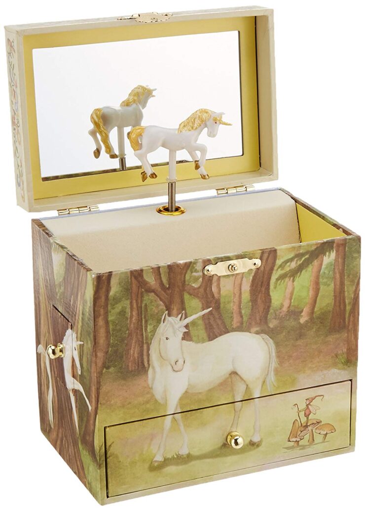 Unicorn music jewelry box for kids