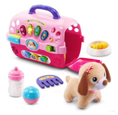 this is an image of a learning carrier for little girls ages 9 months to 3 years.