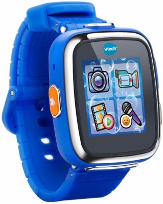 This is an image of a royal blue Kidizoom smartwatch for kids by VTech. 