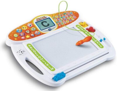 This is an image of kid's Write and learn tablet by Vtech in white color