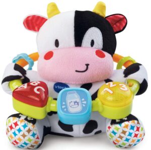 This is an image of musical baby cow toy