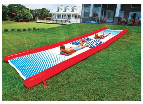 this is an image of a water slide for all ages.