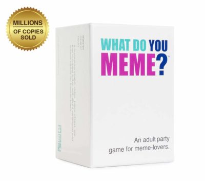 This is an image of What do you meme? family game.