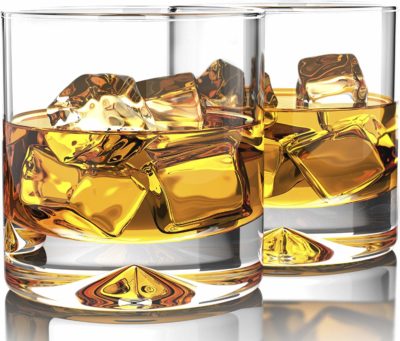 This is an image of a fashioned whiskey glasses. 