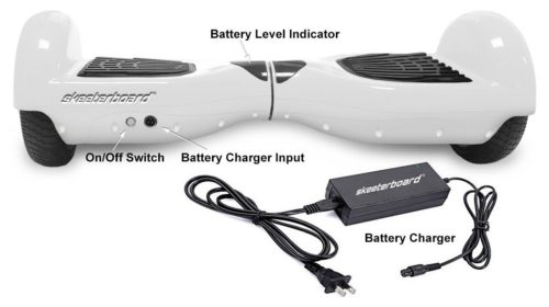 Hoverboard Battery Life image with charger