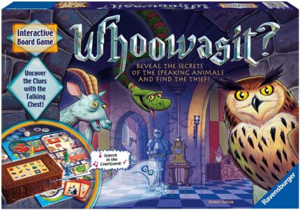 This is an image of kids electronic board game whoowasit 