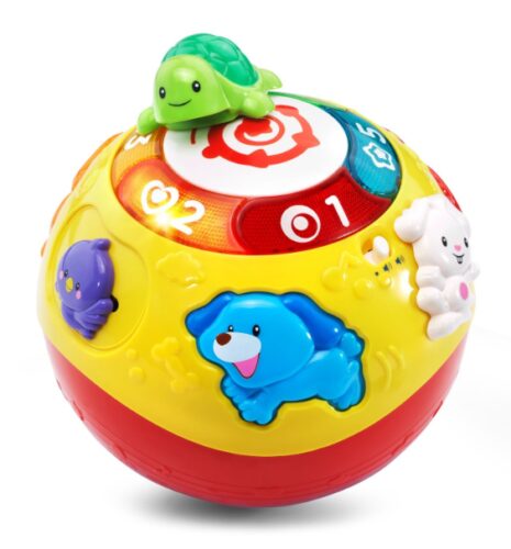 this is an image of a wiggle and crawl ball for kids. 