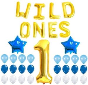 Wild ones balloon birthday decoration kit