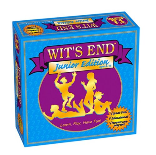 this is an image of a Wit's End Junior board game for kids. 