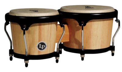 this is an image of a wood bongo for kids.