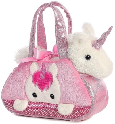 This is an image of Aurora world fancy pals pet carrier for kids
