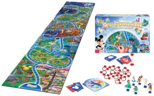 This is an image of A world disney game board designed for 2 to 6 players and ages 5 up