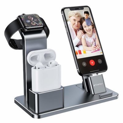 this is an image of a 4 in 1 apple watch stand. 
