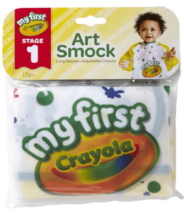 This is an image of 1 year olds art and craft Crayola 69-1055 Core Art Smock Art Supplies Drafting Tool