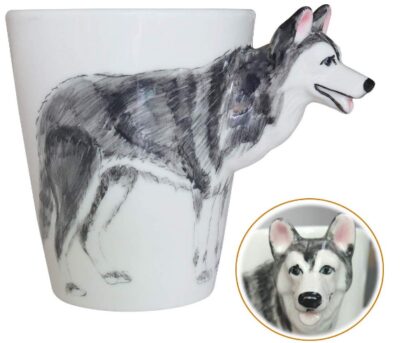 This is an image of kid's animals personalized tea cup 