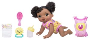 this is an image of baby's potty training doll alive in pink color
