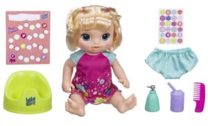 this is an image of baby's potty training dolls in multi-colored colors