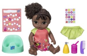this is an image of baby's potty training doll alive in multi-colored colors