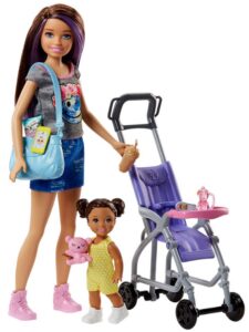 this is an image of potty training doll barbie in multi-colored colors