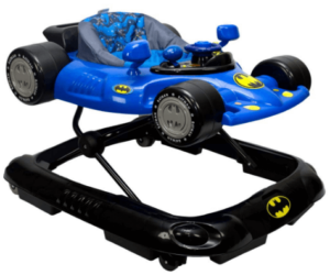 This is an image of toddlers batman car and baby walker, KidsEmbrace Batman Baby Activity Walker, DC Comics Car, Music and Lights, Blue