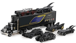 This is an image of toddlers Diecasts Toy Vehicles Set Diecast Metal Truck Car Batman Batmobile Car Alloy Diecasts Toy Vehicles Car Model Toys for Children