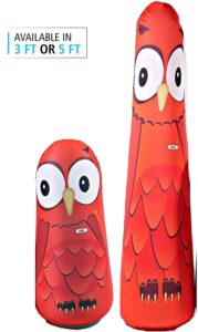 two red owl themed bonk fit punching bags
