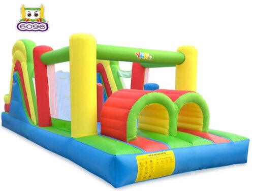This is an image Giant Inflatable Obstacle Course with Large Climbing Wall